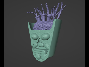 AquaTeen Frylock Anatomy 3D Baskı Modeli