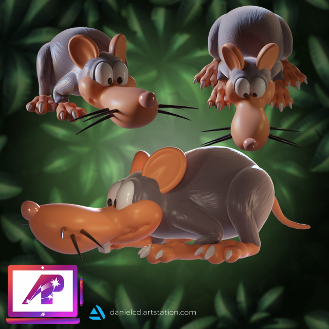 DKC2 Neek 3D Print Model .c4d .max .obj .3ds .fbx .stl .blend 