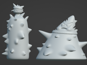 AquaTeen Plutonians Emory and Oglethorpe with ship Model do druku 3D