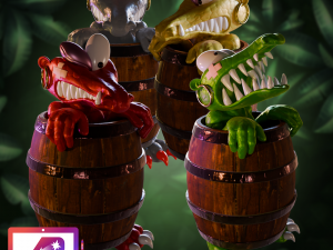Kaboom and Klobber 3D Print Model