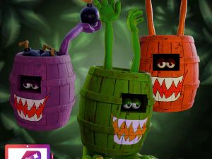 DKC3 노카 클라스프(Knocka Klasp)와 쿠추카(Kuchuka) 3D 프린트 모델