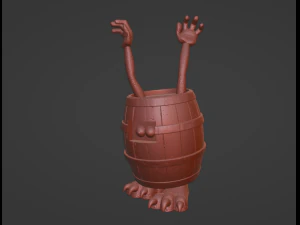 DKC3 Knocka Klasp e Kuchuka Modelo de Impressão 3D