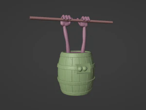 DKC3 Knocka Klasp e Kuchuka Modelo de Impressão 3D