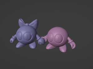 7 in 1 Lala and Lolo 3Dプリントモデル