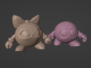 7 in 1 Lala and Lolo 3Dプリントモデル