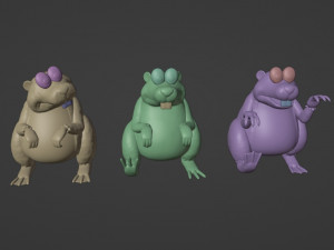 Gnawty and bosses 3D Print Model