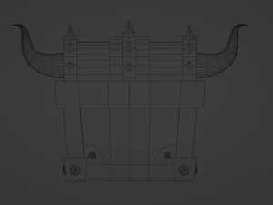 Chest Golden Horn 3D Model