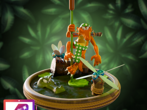 DKC2 Klinger Flitters and KrocoHeads Model Cetak 3D