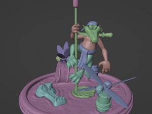 DKC2 Klinger Flitters and KrocoHeads Model Cetak 3D