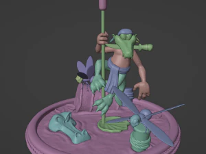 DKC2 Klinger Flitters and KrocoHeads 3D Print Model