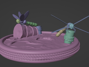 DKC2 Klinger Flitters and KrocoHeads Model Cetak 3D