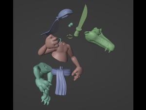 DKC2 Klinger Flitters and KrocoHeads Model Cetak 3D