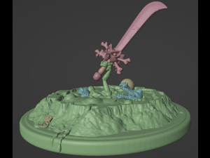 DKC2 Kleever 3Dプリントモデル