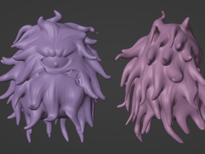 AquaTeen Dirtfoot and Wongburguer 3D Baskı Modeli