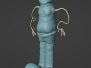 AquaTeen Dirtfoot and Wongburguer 3D Baskı Modeli