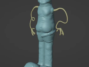 AquaTeen Dirtfoot and Wongburguer 3D Print Model