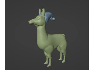 Llamas with Hats 3D Print Model