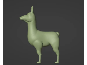 Llamas with Hats 3D Print Model