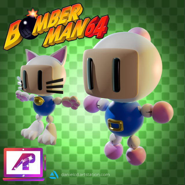 Bomberman 64 Custom Collection 1 3D-printmodel .c4d .max .obj .3ds .fbx .stl .blend 