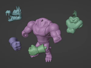 डीकेसी क्रशा 3D प्रिंट मॉडल