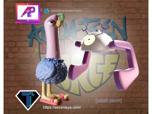 ATHF Lyle and Insanoflex 3D Print Model