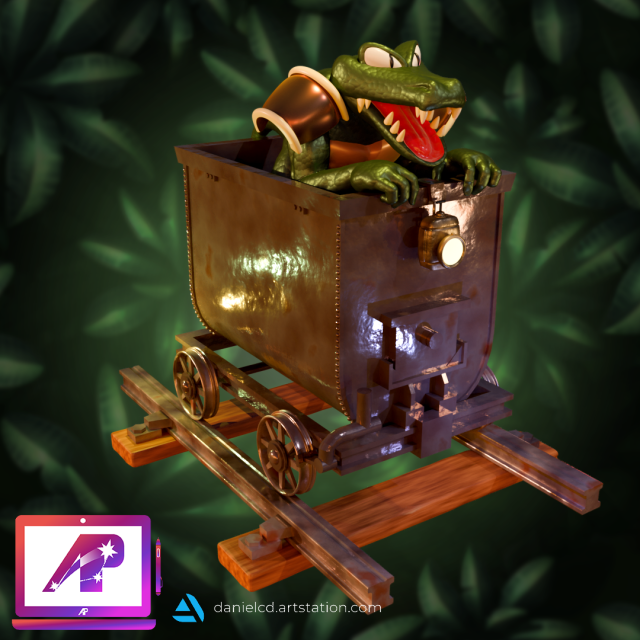 DKC Krash 3D-printmodel .c4d .max .obj .3ds .fbx .stl .blend 