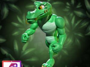 DKC3 Kobble and Skidda 3D Print Model
