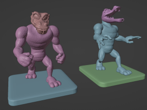 DKC3 Kobble and Skidda 3D Print Model