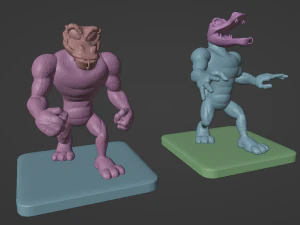 DKC3 Kobble and Skidda 3D Print Model