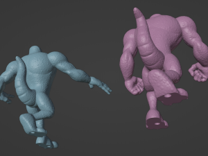 DKC3 Kobble and Skidda 3D Print Model