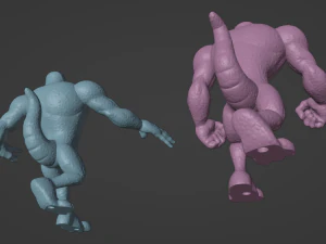 DKC3 Kobble and Skidda 3D Print Model