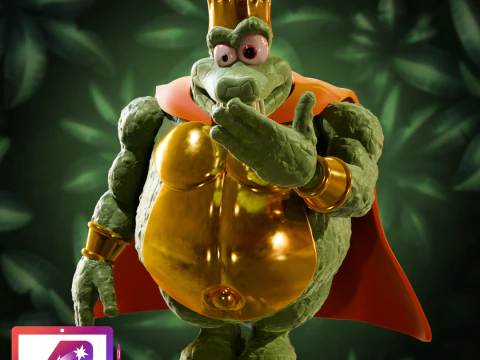 DKC Кинг К Рул 3D Принт Модель