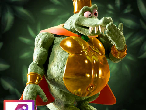 DKC King K Rool 3D Baskı Modeli