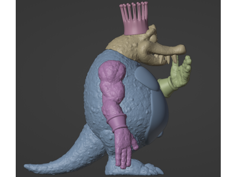 DKC King K Rool Model Cetak 3D