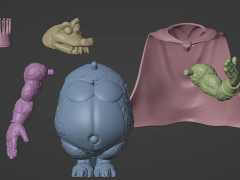 DKC King K Rool 3D Baskı Modeli