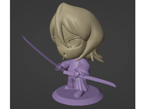 Bleach Rukia 3D Print Model