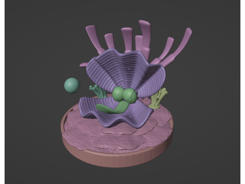 Clambo DKC or Giant Clam DKL 3D 프린트 모델