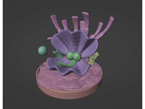 Clambo DKC or Giant Clam DKL 3D Print Model