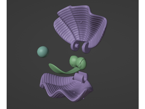 Clambo DKC or Giant Clam DKL 3D 프린트 모델