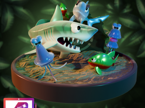 Aquatic Ambiance DKC Model Cetak 3D
