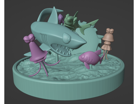 Aquatic Ambiance DKC Model Cetak 3D