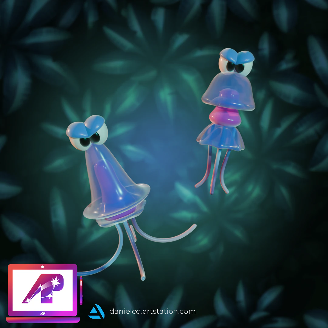 DKC Squidges 3D Print Model .c4d .max .obj .3ds .fbx .stl .blend 