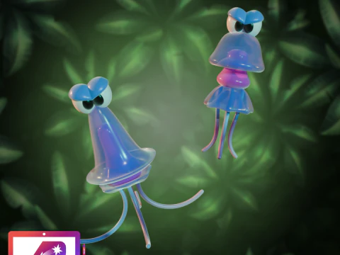 DKC Squidges 3D Print Model