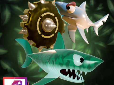 Chomp and Chomp Jr DKC 3D Print Model