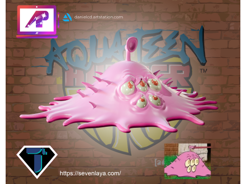 ATHF Travis the Cosmos Chicken Bittle and Robositter Modello di stampa 3D