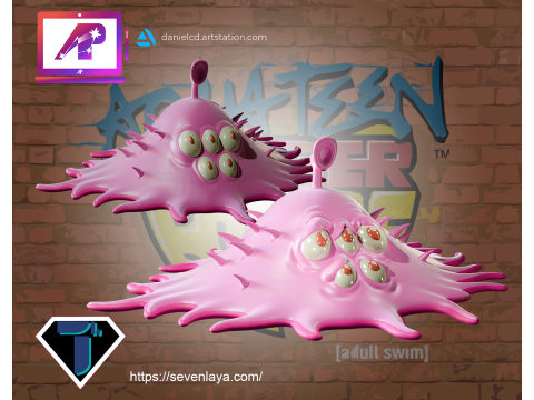 ATHF Travis the Cosmos Chicken Bittle and Robositter Modello di stampa 3D