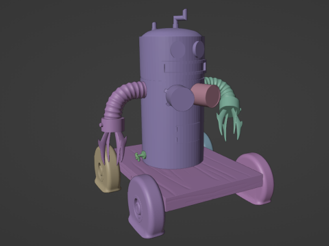 ATHF Travis the Cosmos Chicken Bittle and Robositter Modello di stampa 3D