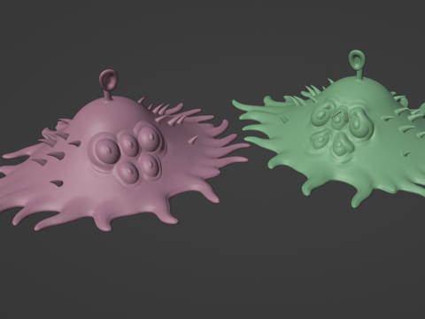ATHF Travis the Cosmos Chicken Bittle and Robositter Modello di stampa 3D