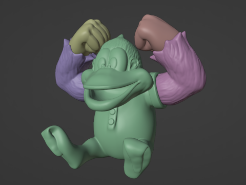 DKC3 Kiddy Kong 3D Baskı Modeli