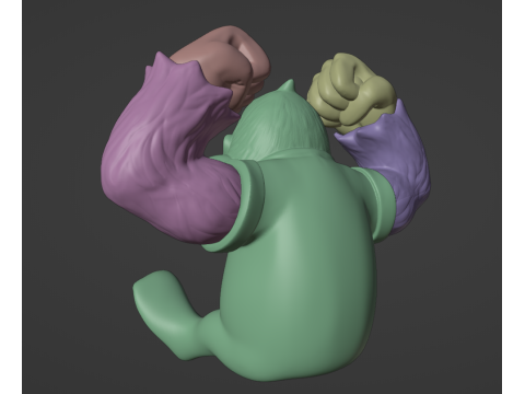 DKC3 Kiddy Kong 3D Baskı Modeli
